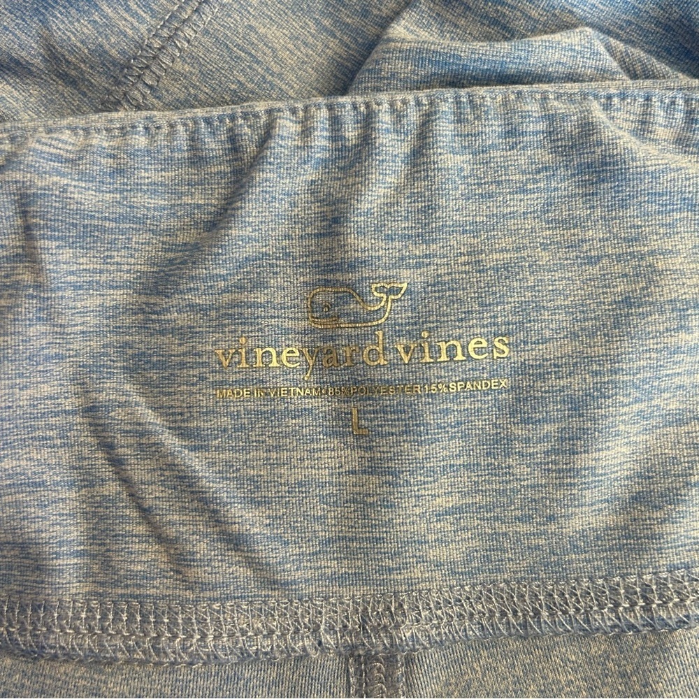 Vineyard Vines Women’s Blue Side Pocket Cropped Leggings, Size Large - Picture 10 of 11